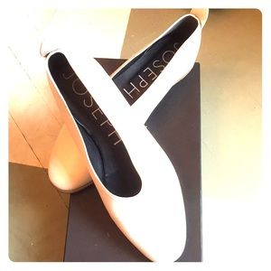 Joseph White Leather Glove Shoes Size 40